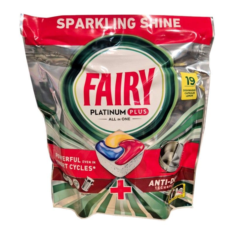 Fairy Platinum Plus All in One Lemon kapsułki  do zmywarki 19szt