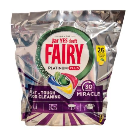 Fairy Platinum Plus Miracle Lemon kapsułki do zmywarki 26szt