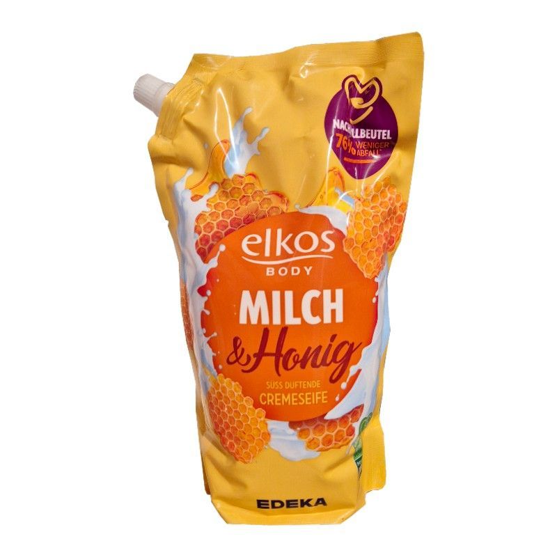 Elkos Milch Honig mydło zapas 1L
