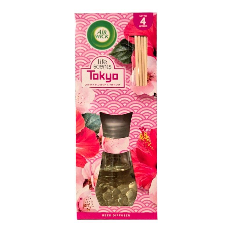 Air Wick Tokyo Cherry Blossom & Hibiskus odświeżacz patyczki zapachowe 25ml