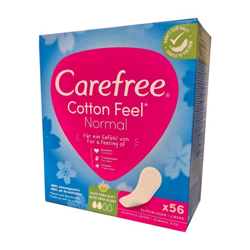 Carefree Cotton Normal Aloe Vera wkładki higieniczne 56szt