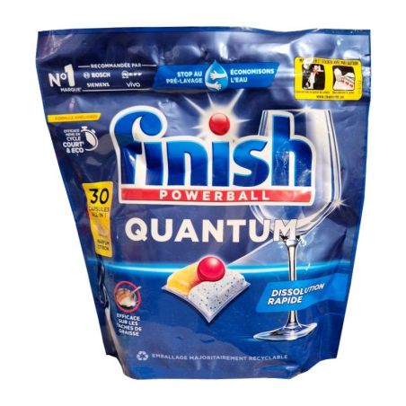 Finish Powerball Quantum All in 1 Citron kapsułki do zmywarki 30szt