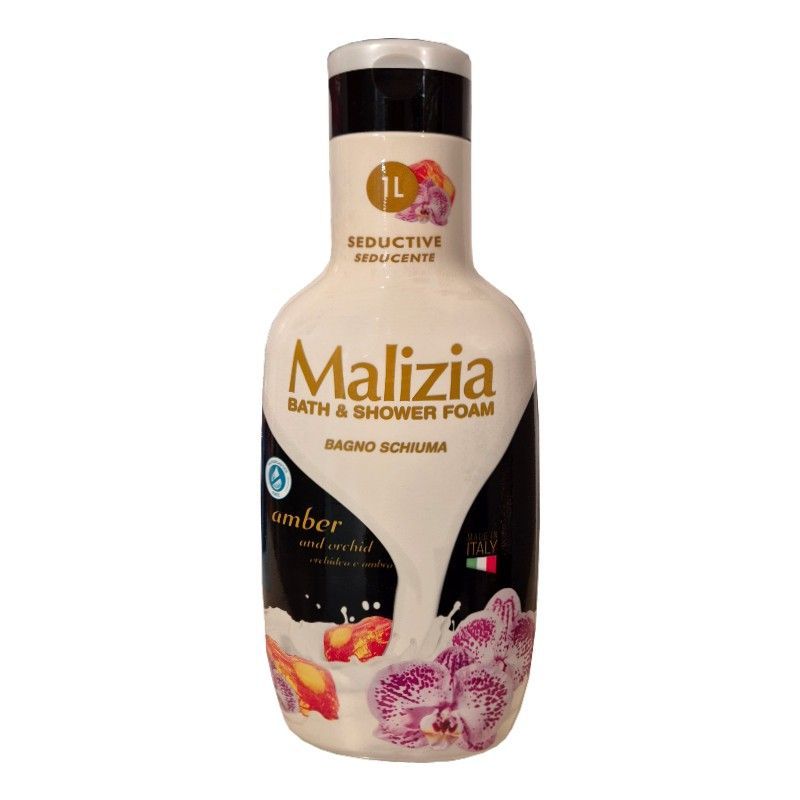 Malizia Bagno Schiuma Orchidea Ambra płyn do kąpieli 1L