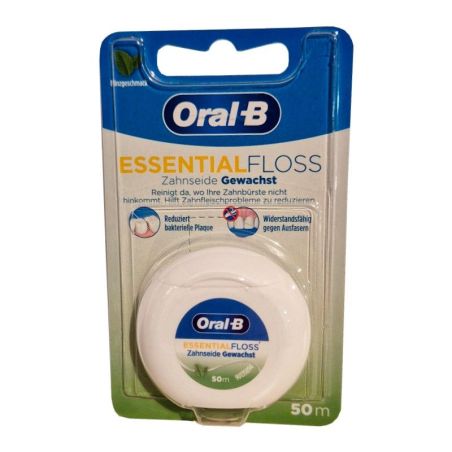 Oral-B Essential Floss nić dentystyczna woskowana miętowa 50m